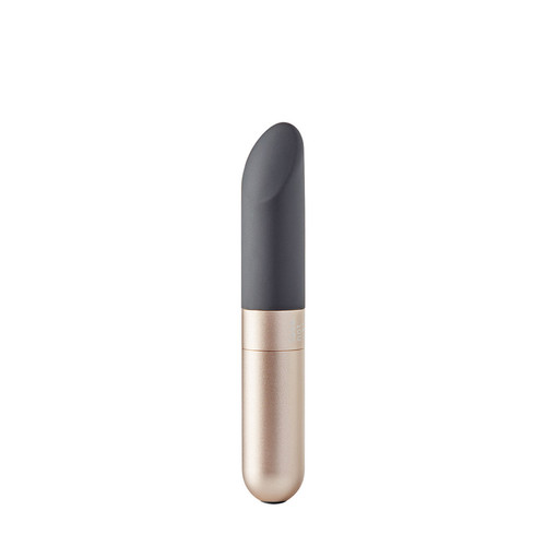 Buy the Amore 11-function Rechargeable Silicone Lipstick Bullet Vibrator in Grey - Love Not War